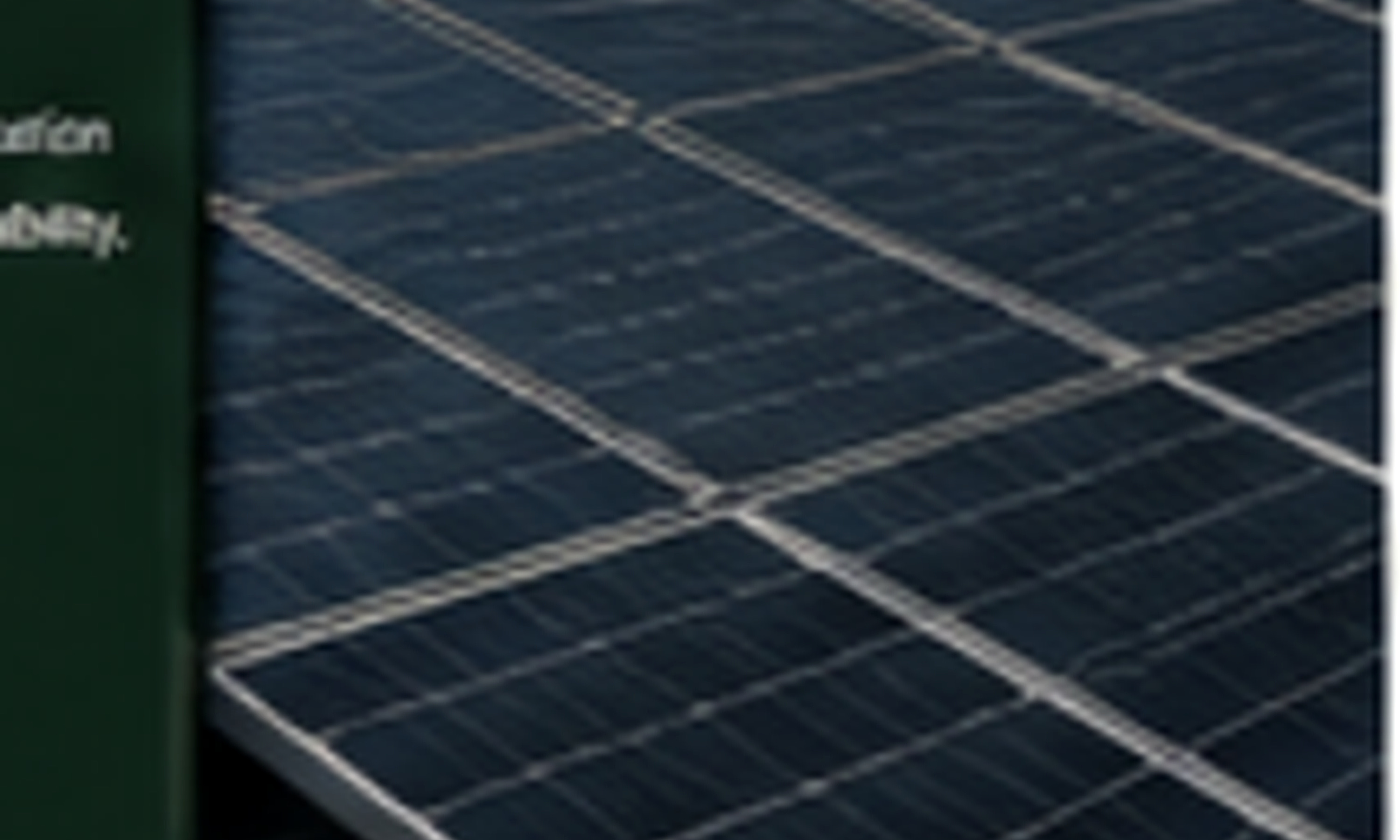 Close-up of photovoltaic module surface and product detail