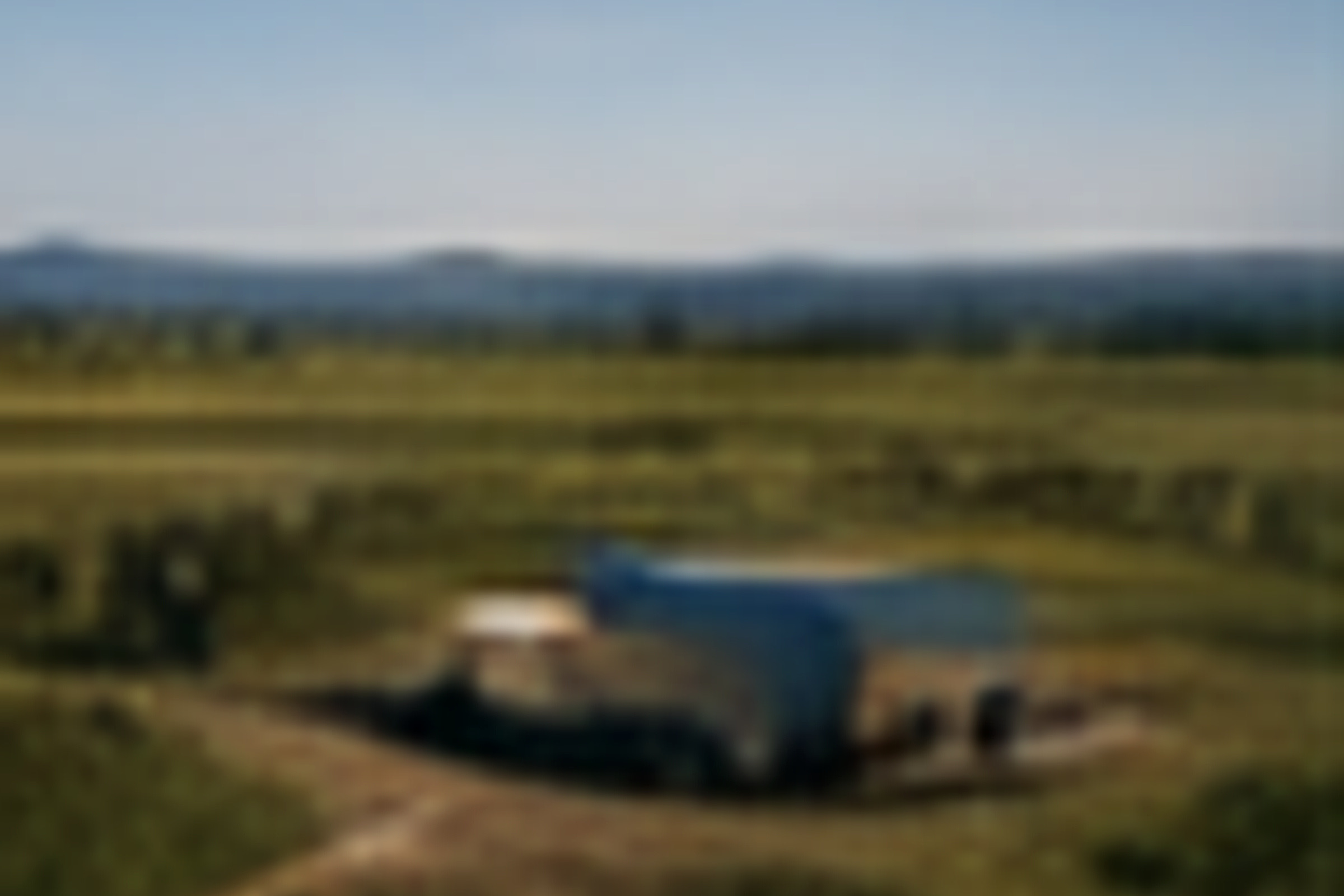 Remote solar and hybrid energy installation in open terrain
